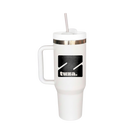 Copo Térmico TUZA Branco com Canudo Z