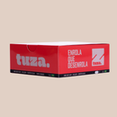 Caixa master contendo 50 displays da seda TUZA papel branco